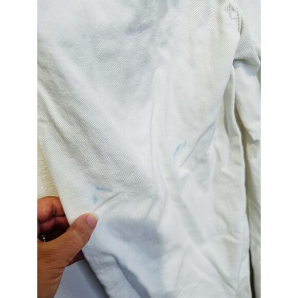 SOMETHING NAVY White Two Tone Denim Cotton Extra Wide Flair Jeans Size 25 - Picture 9 of 16